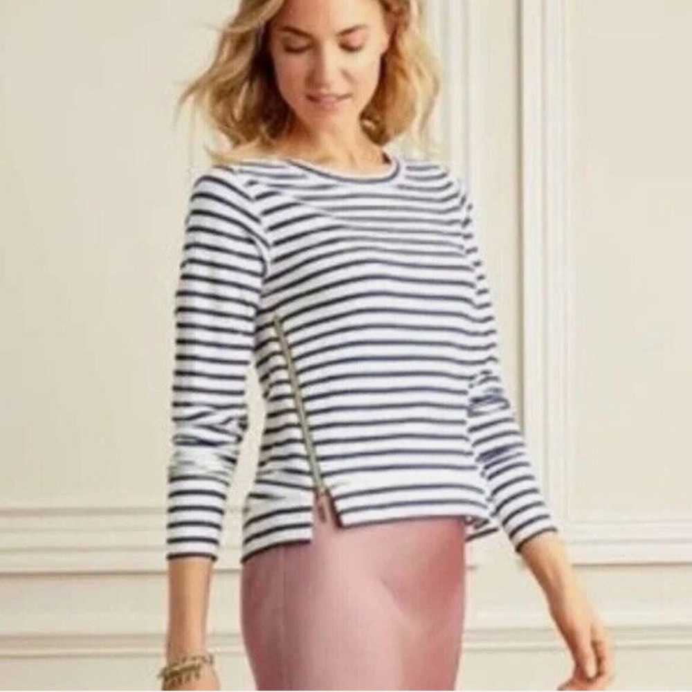 Stella & Dot Side Zipper Top- L